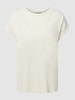 Armedangels T-shirt z prążkowanym, okrągłym dekoltem model ‘IDAARA’ Złamany biały