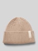 Barts Beanie met labeldetail, model 'SUMTER' Beige