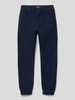 s.Oliver RED LABEL Slim fit broek met achterzak Marineblauw