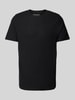 MCNEAL T-Shirt mit geripptem Rundhalsausschnitt Black