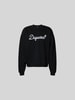 Dsquared2 Bluza o kroju relaxed fit z czystej bawełny Czarny