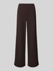 ONLY Wijdte broek van pure viscose model 'BREMEN' Chocoladebruin