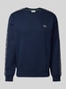 Lacoste Sweatshirt mit Label-Stitching Dunkelblau