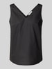 Christian Berg Woman Regular Fit Blusentop mit V-Ausschnitt Black