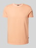 JOOP! Collection T-Shirt mit geripptem Rundhalsausschnitt Modell 'Paris' Apricot