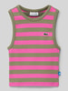 Lacoste Tanktop mit Logo-Badge Pink