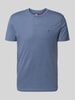 Tommy Jeans Regular Fit T-Shirt aus Baumwoll-Mix Jeansblau Melange