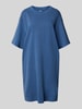 G-Star Raw Sukienka T-shirtowa o długości do kolan z okrągłym dekoltem Jeansowy niebieski