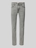 MCNEAL Slim Fit Jeans im aus Bio-Baumwoll-Mix 5-Pocket-Design Hellgrau Melange