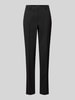 More & More Chino mit Bundfalten Modell 'Hedy' Black