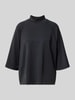 Soyaconcept Sweatshirt mit Stehkragen und 1/2-Arm Modell 'BANU' Black