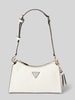 Guess Handtasche mit Label-Badge Modell 'CRESIDIA' Offwhite