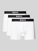 BOSS Boxershorts mit elastischem Logo-Bund im 3er-Pack Modell 'ONE'
 Weiss