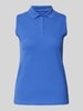 Christian Berg Woman Tanktop met polokraag Blauw
