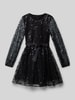 Guess Kleid mit Paillettenbesatz Black