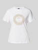 JOOP! T-Shirt mit Strasssteinbesatz Modell 'Tolu' Beige