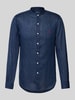 Polo Ralph Lauren Slim Fit Leinenhemd mit Stehkragen Marine