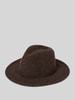Loevenich Hut aus Woll-Mix mit Label-Detail Modell 'Fedora' Dunkelbraun