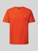 SAVE THE DUCK T-Shirt mit Logo-Patch Modell 'Bram' Orange