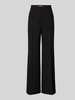 Raffaello Rossi Wide leg stoffen broek met structuurmotief, model 'AGATHA' Zwart