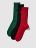 Polo Ralph Lauren Underwear Socken mit Label-Stitching im 3er-Pack Rot