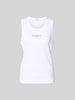 MAISON KITSUNÉ Top aus reiner Baumwolle Weiss