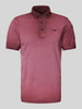 PME Legend Slim Fit Poloshirt mit Label-Stitching Koralle