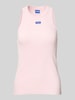 Hugo Blue Tanktop mit Label-Stitching Rosa