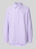 Tommy Hilfiger Regular Fit Hemdbluse aus reiner Baumwolle Modell 'OXFORD' Lavender