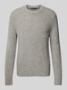 Michael Kors Gebreide pullover met ronde hals, model 'DONEGAL' Middengrijs