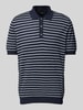 Fynch-Hatton Regular Fit Poloshirt mit gerippten Abschlüssen Marine