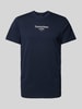Tommy Jeans T-shirt z nadrukiem z logo Granatowy