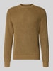 Antony Morato Strickpullover mit gerippten Abschlüssen Beige