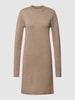 Object Minikleid mit Stehkragen Modell 'Thess' Beige Melange