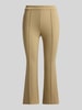 Lauren Ralph Lauren Spodnie o kroju slim fit o dł. 7/8 z ozdobnym szwem Piaskowy