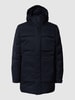 BOSS Green Daunenjacke mit Label-Details Modell 'Zefiro' Dunkelblau