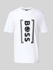 BOSS Green Regular Fit T-Shirt aus reiner Baumwolle Modell 'ICONIC' Weiss