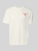 New Balance t-shirt o kroju regular fit z czystej bawełny z detal z logo Biały