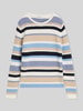 Tom Tailor Regular Fit Pullover mit gerippten Abschlüssen Bleu