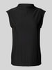 Gina Tricot Top mit Plisseefalten Black