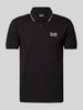 EA7 Emporio Armani Slim Fit Poloshirt mit Label-Print Modell 'TRAIN CORE' Black