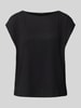 OPUS T-Shirt mit U-Boot-Ausschnitt Modell 'SEFURO' Black