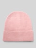 ICHI Strickmütze mit breitem Umschlag Modell 'IAIVO' Hellrosa
