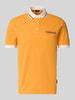 Napapijri Slim Fit Poloshirt mit Label-Print Orange