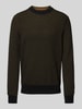 BOSS Orange Strickpullover mit Rundhalsausschnitt Modell 'Amercury' Black