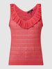 Vero Moda Stricktop mit Rüschen Modell 'Mikia' Fuchsia