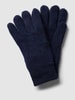 Barbour Handschuhe mit verstellbarem Riegel Modell 'Carlton' Dunkelblau