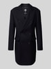 JOOP! Collection Lange jas van wolmix met reverskraag, model 'Richborne' Marineblauw