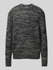 SELECTED HOMME Gebreide pullover met ronde hals, model 'PEPPER' Antraciet gemêleerd