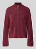 Selected Regular Fit Strickjacke aus Woll-Mix Modell 'SIA' Bordeaux